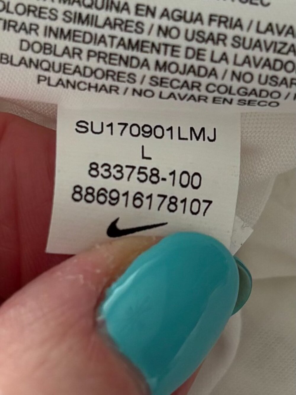 NWOT Nike Breathe Tailwind Women's Running Tank Top White Size L Activewear - Picture 9 of 9